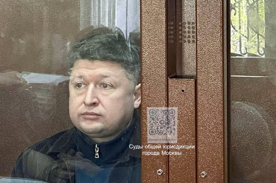 Сергей Бородин в зале Басманного суда в Москве
