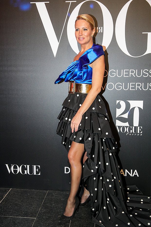 Светлана Захарова на торжественном приеме «Vogue: 20 лет в России»
