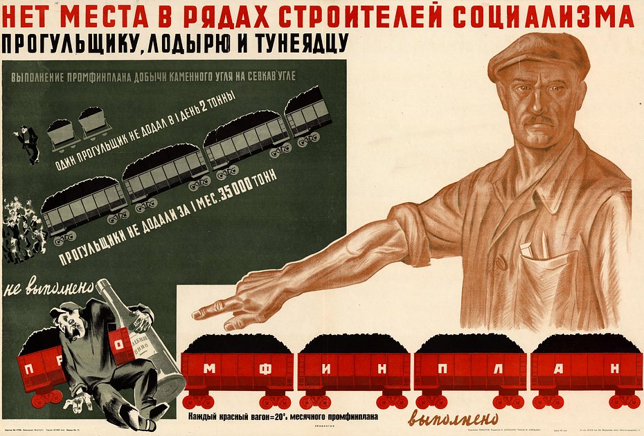 Советский агитационный плакат. 1933 год