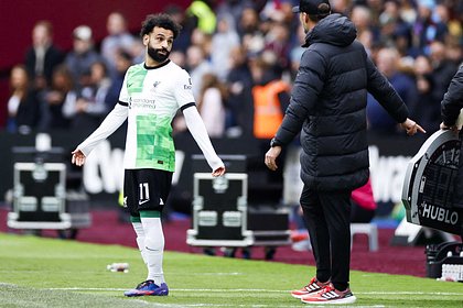 Salah had an argument with Klopp during a Liverpool match in the Premier League