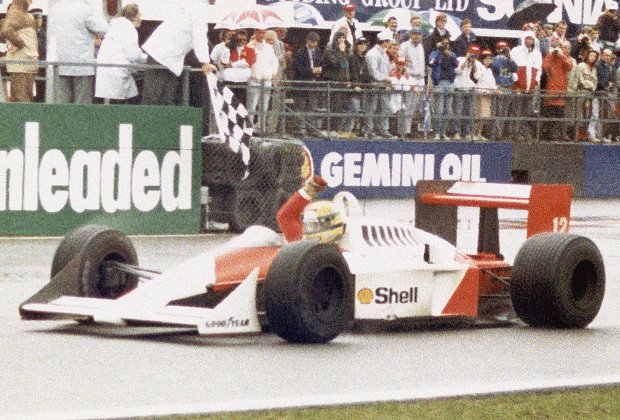 Айртон Сенна в болиде команды «McLaren»