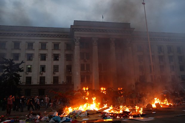 Пожар у Дома профсоюзов в Одессе, 2 мая 2014 года