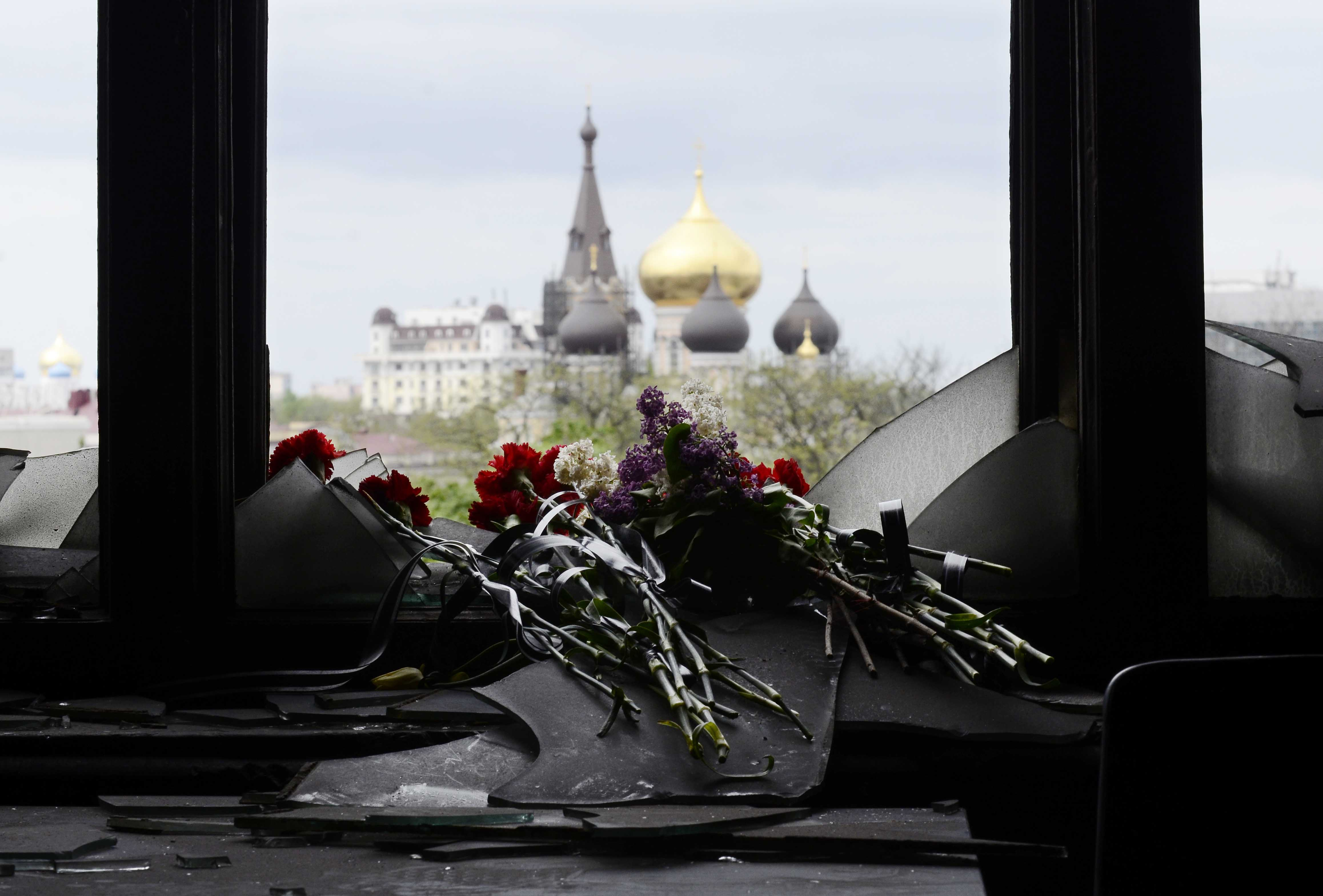 Акции памяти погибших в Одессе