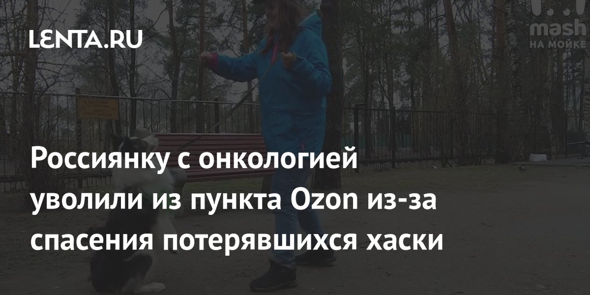 Россиянку с онкологией уволили из пункта Ozon из-за спасения потерявшихся хаски