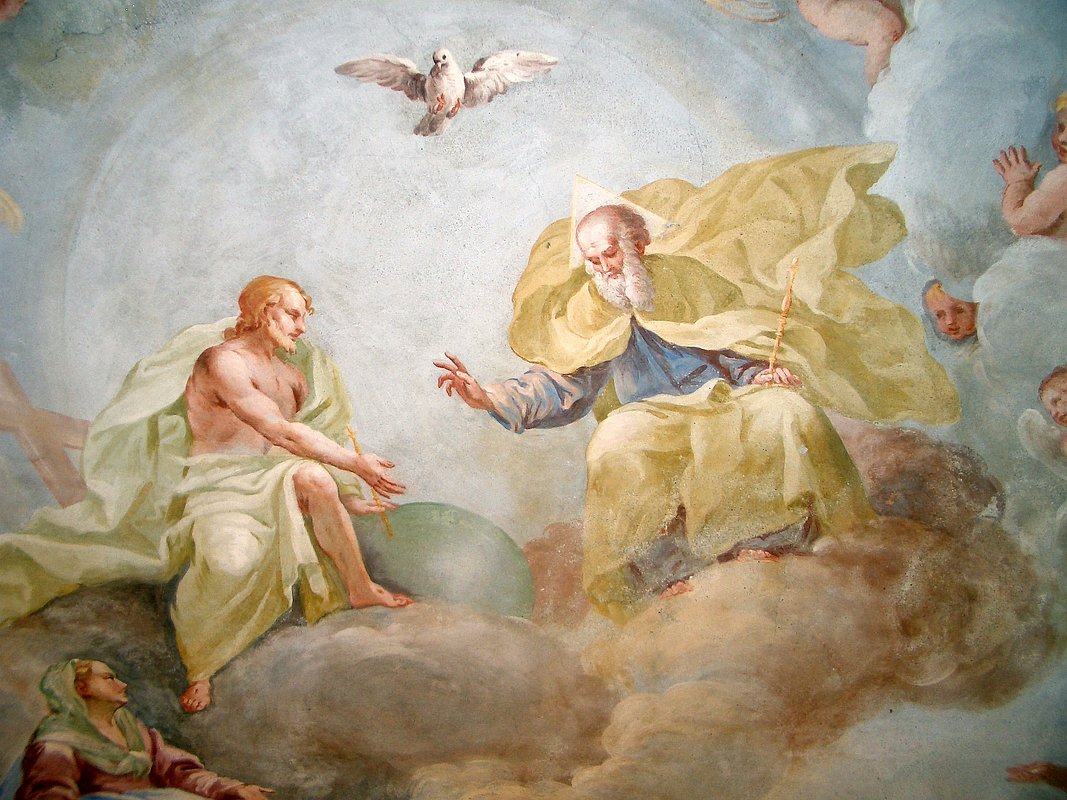 Фреска «Святая Троица» Луки Россетти