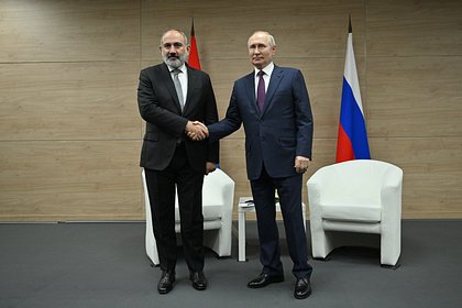 Путин проведет встречу с Пашиняном