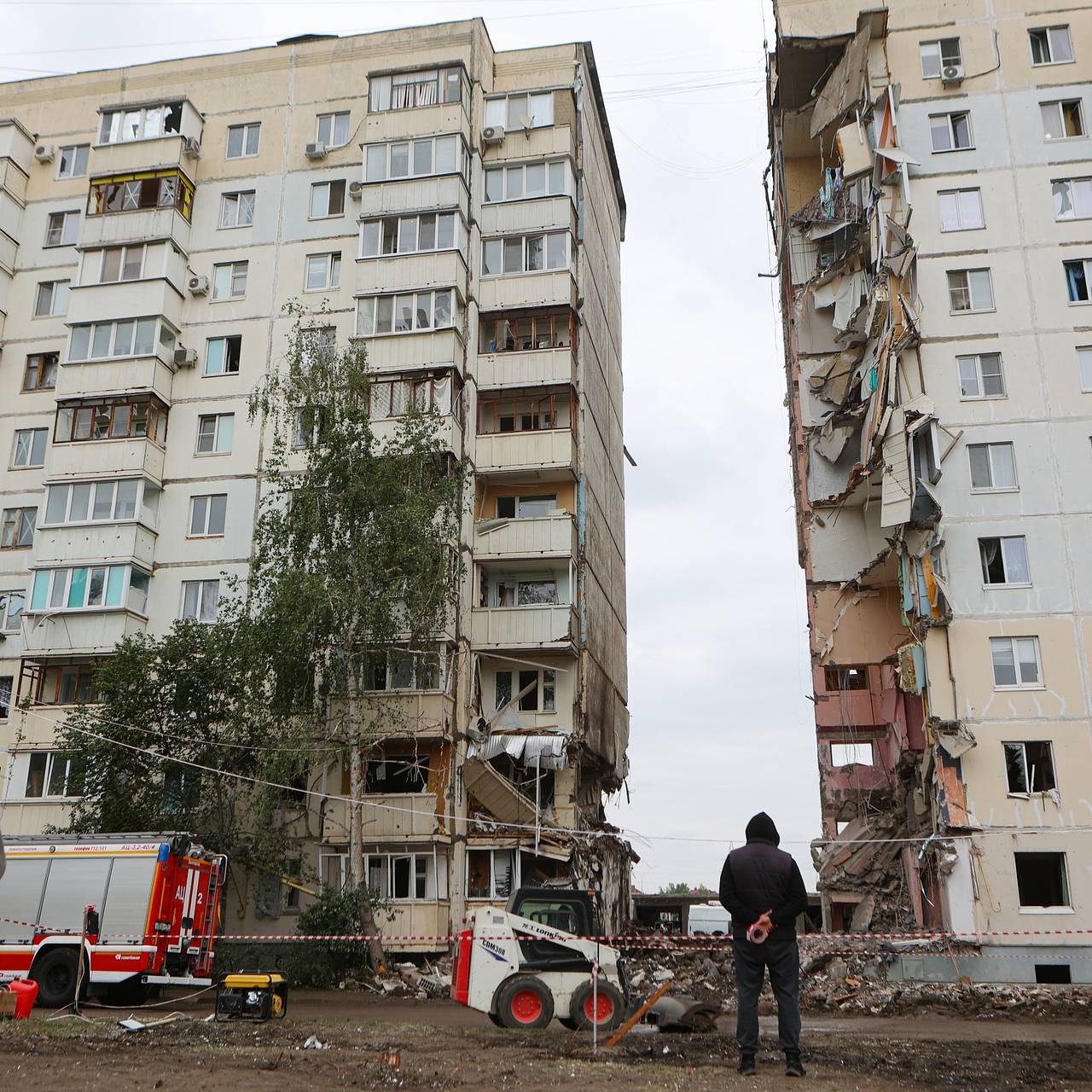 Обрушившийся в Белгороде дом решили восстановить: Недвижимость: Экономика:  Lenta.ru