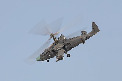 Вертолет Ка-52М уничтожил опорный пункт ВСУ