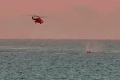 Минобороны показало видеозапись уничтожения морских дронов ВСУ в Черном море
