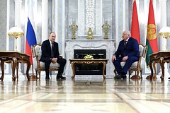 Владимир Путин и  Александр Лукашенко