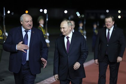 Путин и Лукашенко кратко побеседовали перед окончанием визита президента России