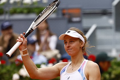 The Russian tennis player reached the third round of Roland Garros for the first time