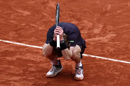 Russian Rublev crashed out of Roland Garros