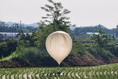 Воздушный шар, предположительно отправленный Северной Кореей. 29 мая 2024