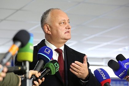 Додон допустил свое участие в выборах президента Молдавии