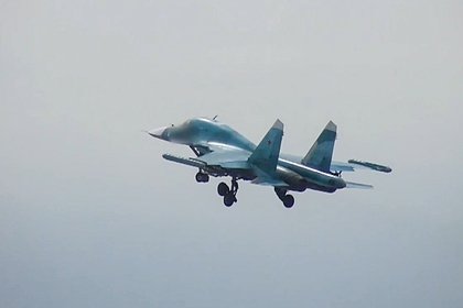 Экипажи Су-34 сбросили авиабомбы на опорный пункт ВСУ