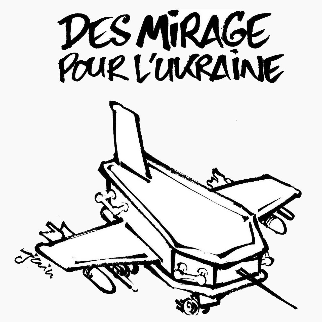Во Франции опубликовали карикатуру с гробом о передаче Киеву истребителей  Mirage: Пресса: Интернет и СМИ: Lenta.ru
