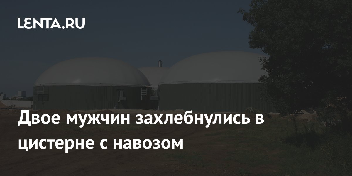 Двое мужчин захлебнулись в цистерне с навозом: Происшествия: Из жизни ...