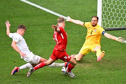 Дания и Словения сыграли вничью в матче группового этапа Евро-2024