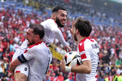 Сборная Грузии забила первый гол на Евро в своей истории