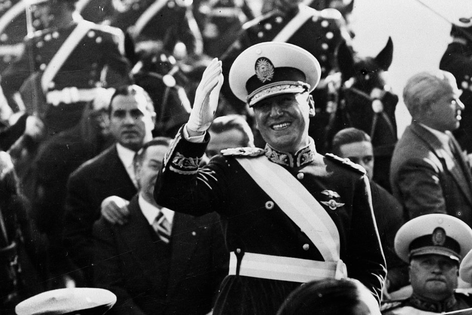 Президент Аргентины Хуан Перон, Буэнос-Айрес, Аргентина, 1950 год 