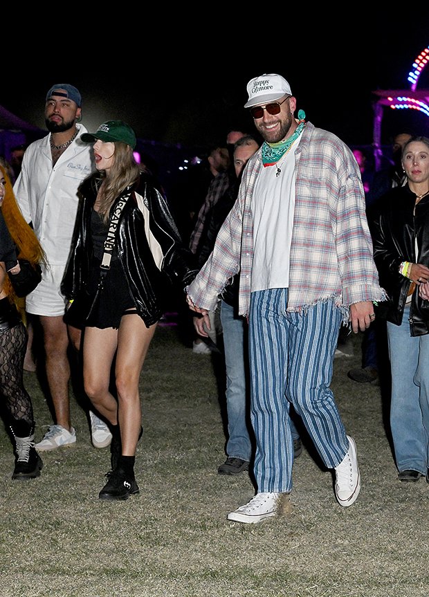 Тейлор Свифт и Трэвис Келси на фестивале Coachella в Калифорнии, 2024 год