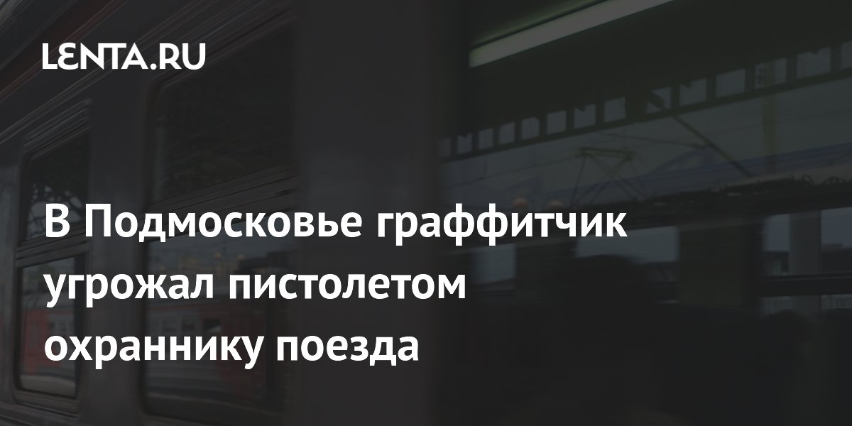 В Подмосковье граффитчик угрожал пистолетом охраннику поезда