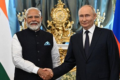 Кремль назвал исчерпывающими переговоры Путина и Моди
