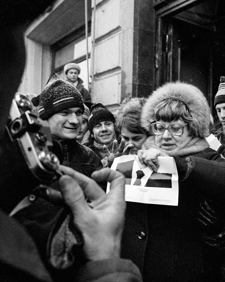 Валерия Новодворская на митинге, 1989 год