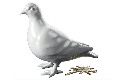 Музей Лондона представил логотип в виде оставившего кляксу голубя