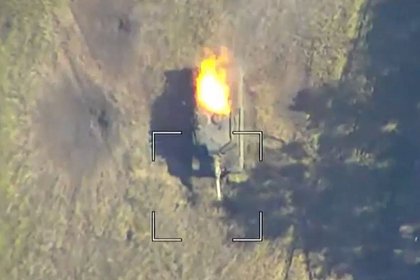 Уничтожение немецкого танка Leopard ВСУ попало на видео