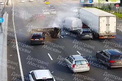 Момент смертельного ДТП на МКАД попал на видео