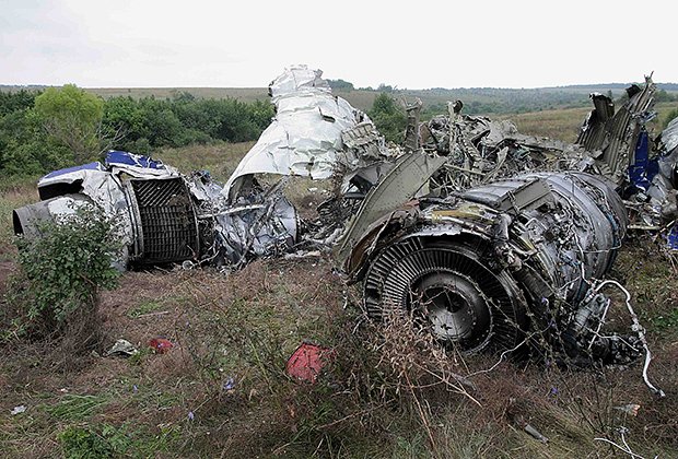 Фрагменты Ту-154 в Ростовской области. 25 августа 2004 года