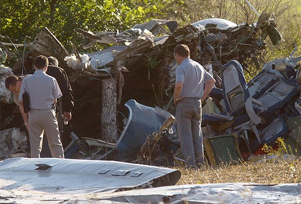 Фрагменты Ту-134 в Тульской области. 25 августа 2004 года