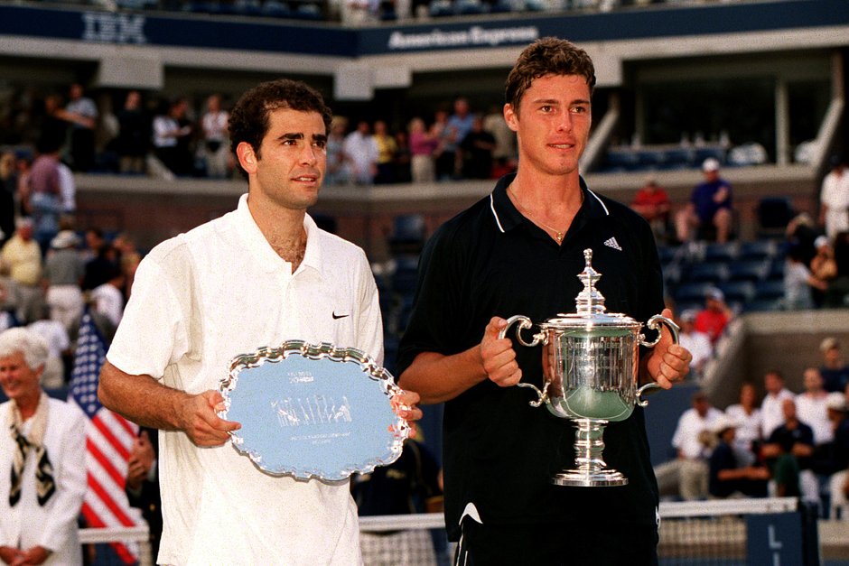 Марат Cафин после победы на US Open-2000