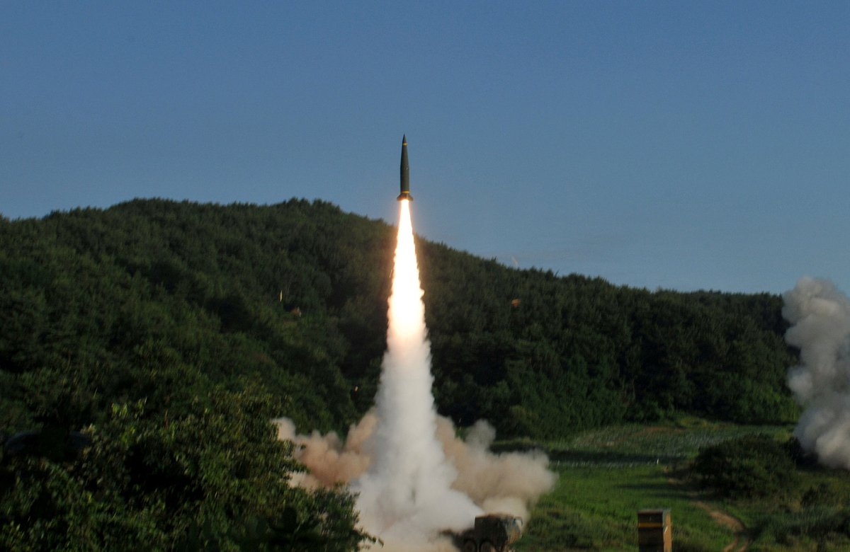 United States and South Korean troops utilizing the Army Tactical Missile System (ATACMS) and South Korea's Hyunmoo Missile II, fire missiles into the waters of the East Sea, off South Korea, July 5, 2017. 8th United States Army/Handout via REUTERS ATTENTION EDITORS - THIS IMAGE WAS PROVIDED BY A THIRD PARTY TPX IMAGES OF THE DAY
