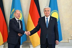 Олаф Шольц и Касым-Жомарт Токаев