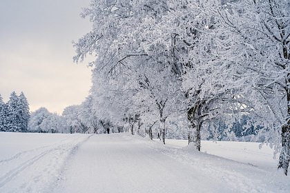 В России установилась зимняя погода