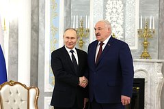 Владимир Путин и Александр Лукашенко