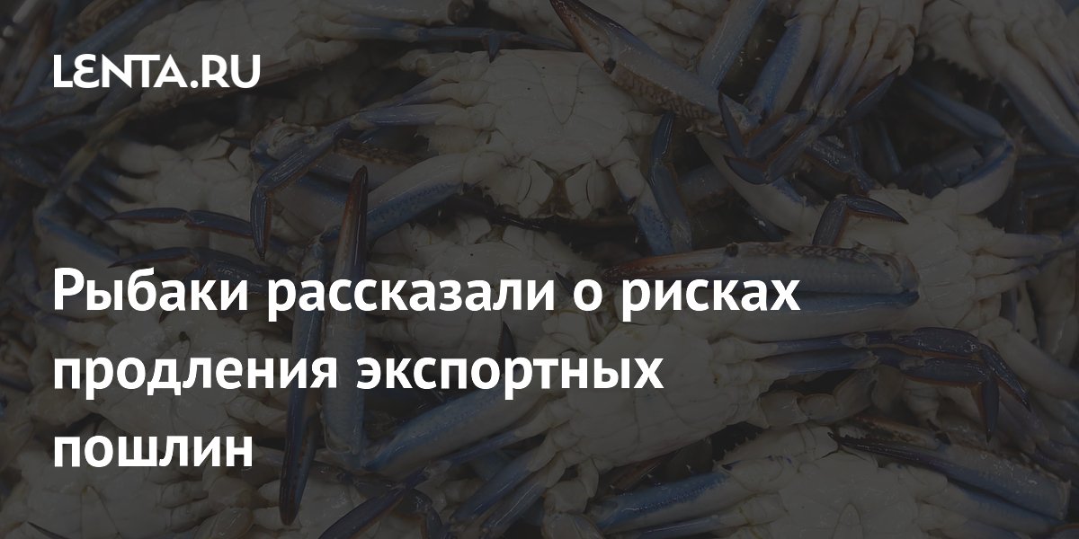 Рыбаки рассказали о рисках продления экспортных пошлин