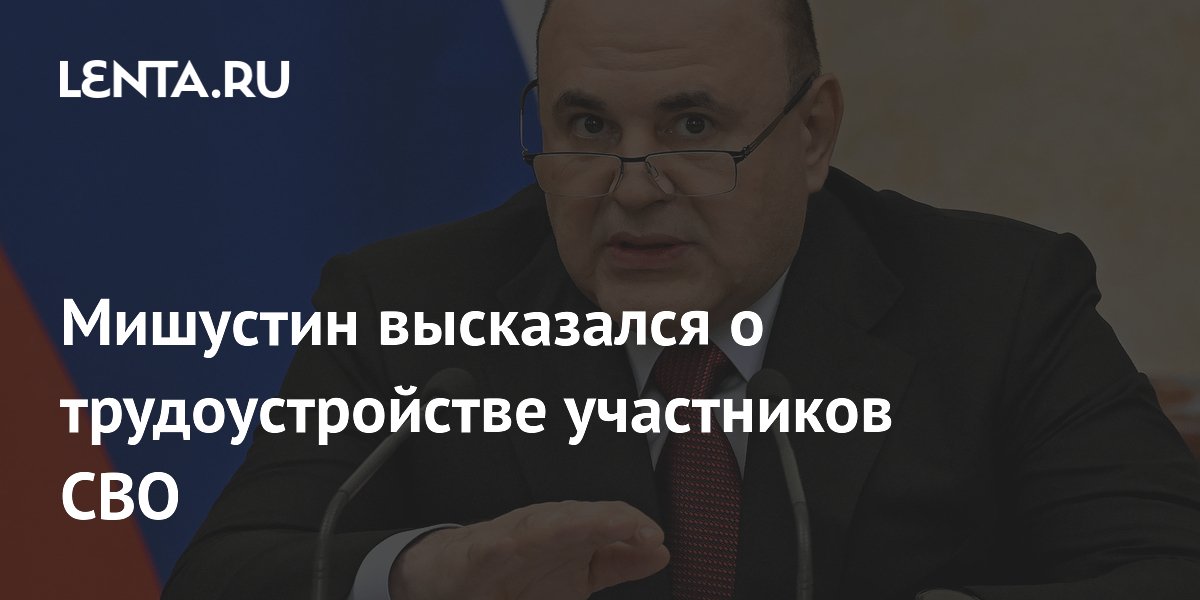 Мишустин высказался о трудоустройстве участников СВО