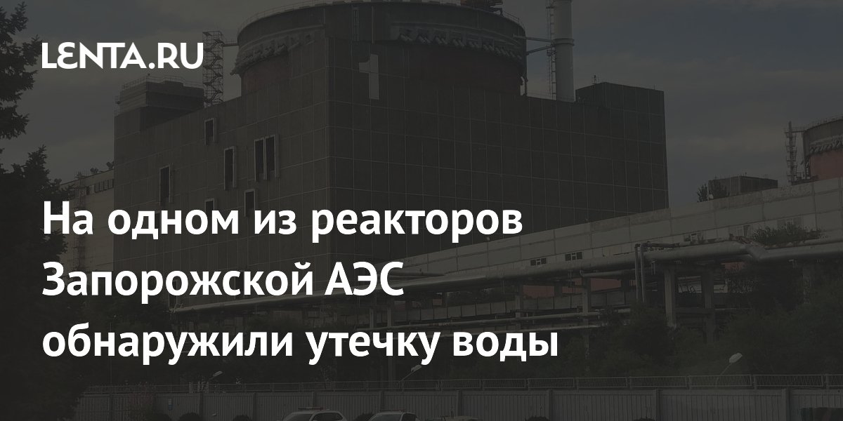 На одном из реакторов Запорожской АЭС обнаружили утечку воды