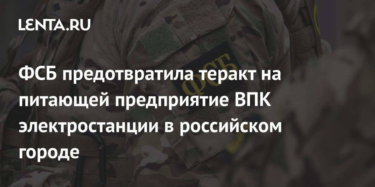 ФСБ предотвратила теракт на питающей предприятие ВПК электростанции в российском городе