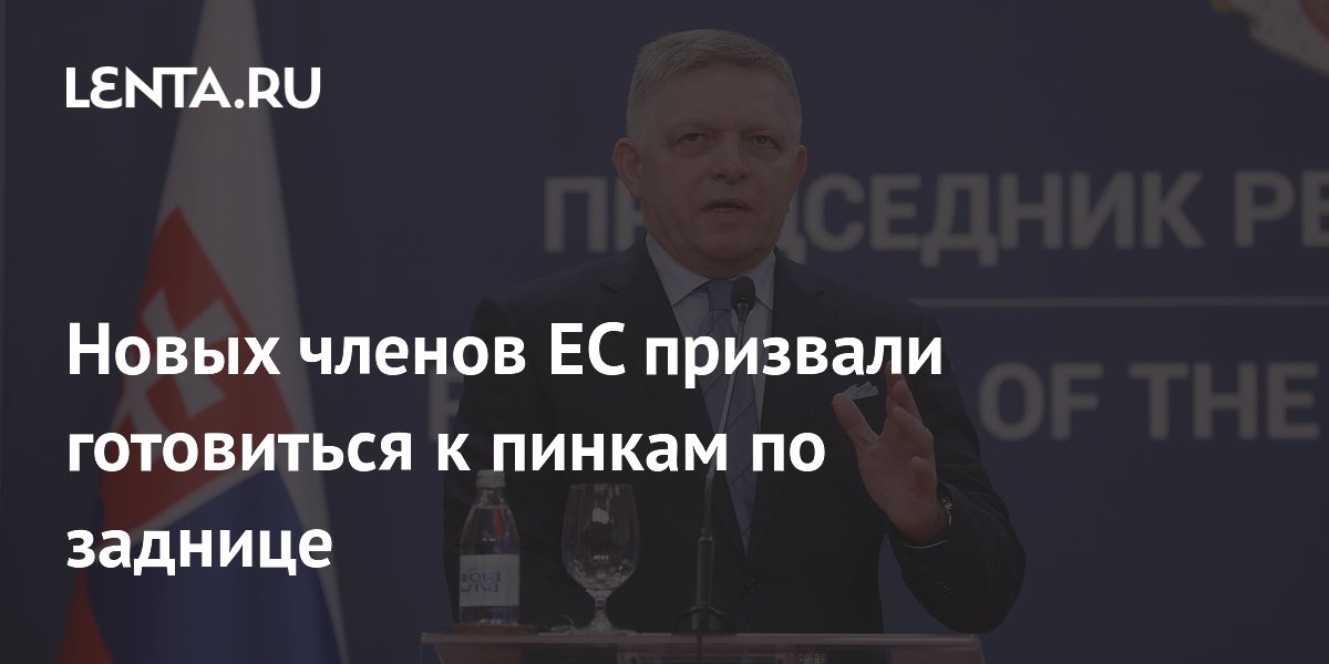 Новых членов ЕС призвали готовиться к пинкам по заднице