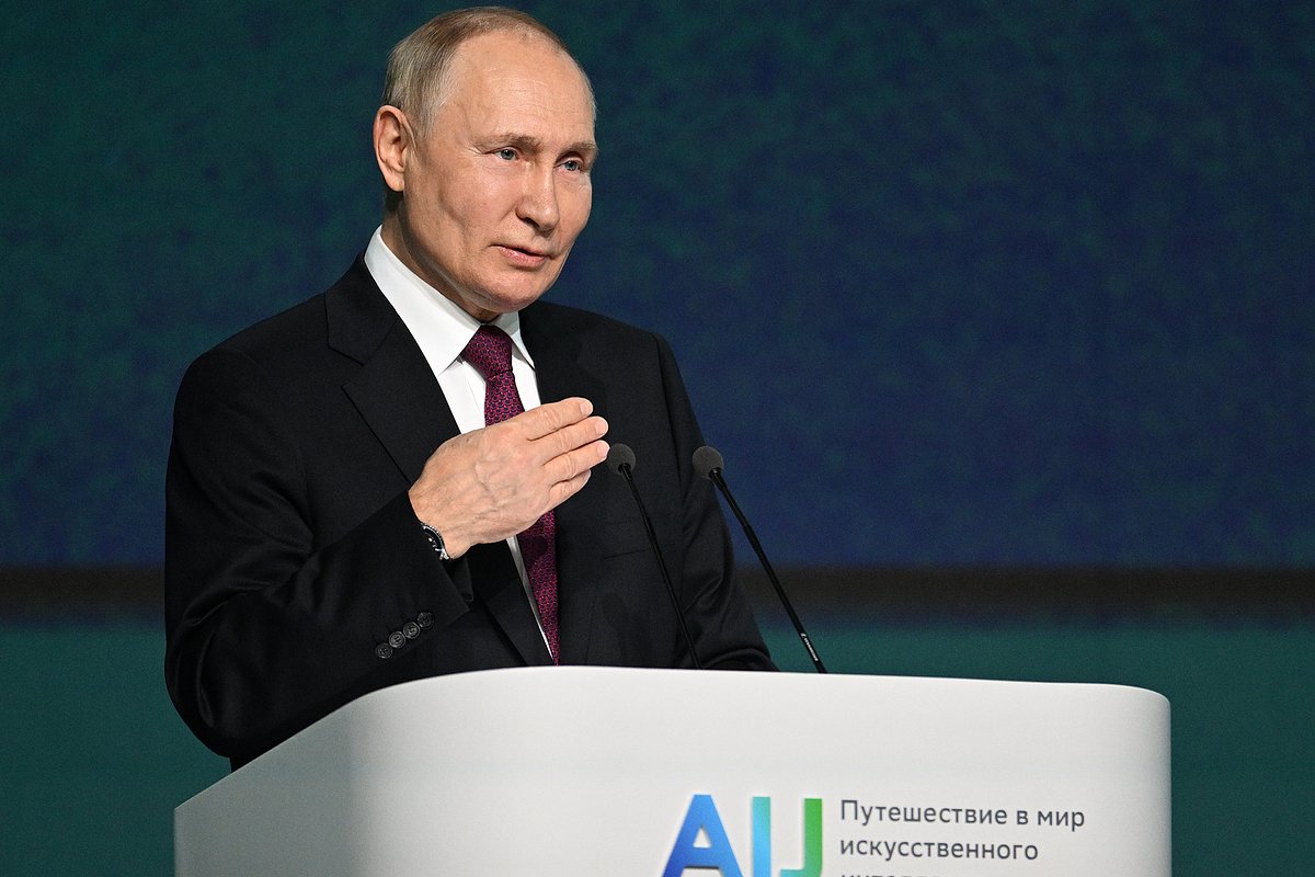 24 ноября 2022. Президент РФ Владимир Путин выступает на международной конференции