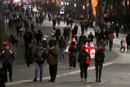 В Тбилиси начали задерживать участников акции протеста у здания парламента