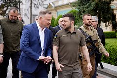 Анджей Дуда и Владимир Зеленский