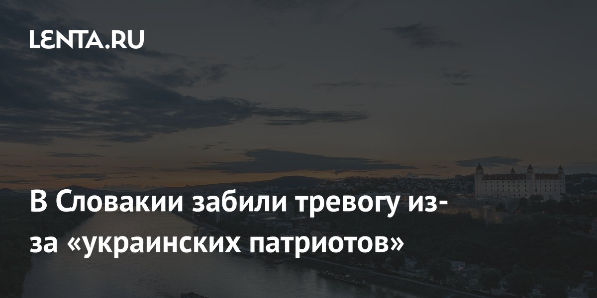 В Словакии забили тревогу из-за «украинских патриотов»