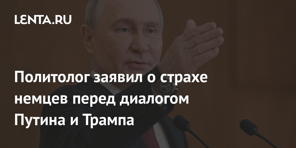 Политолог заявил о страхе немцев перед диалогом Путина и Трампа