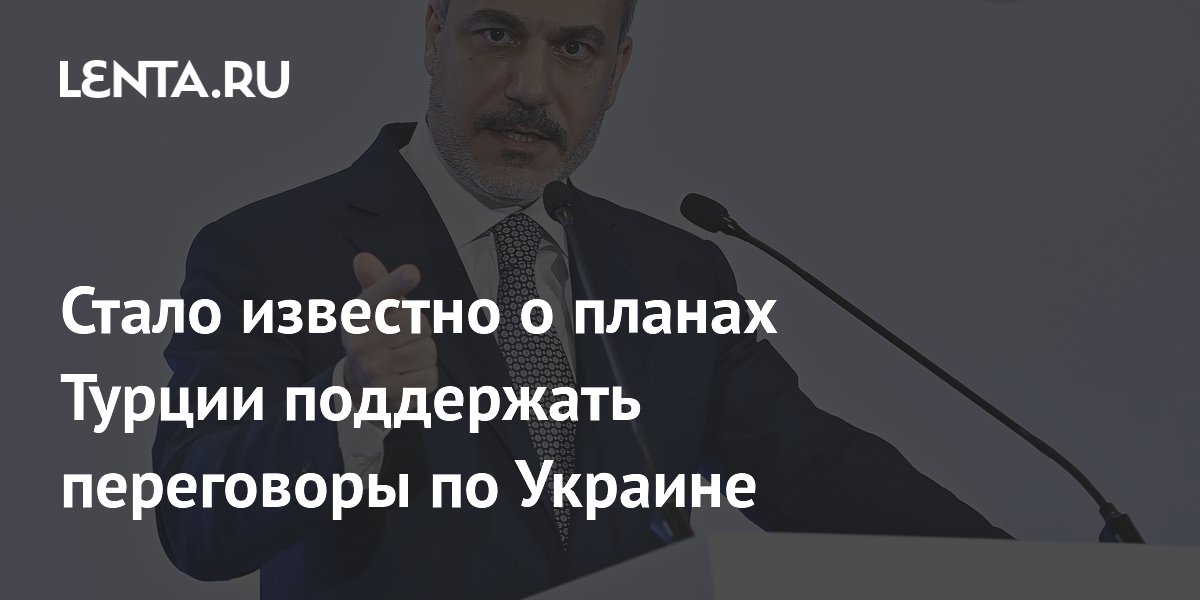 Стало известно о планах Турции поддержать переговоры по Украине